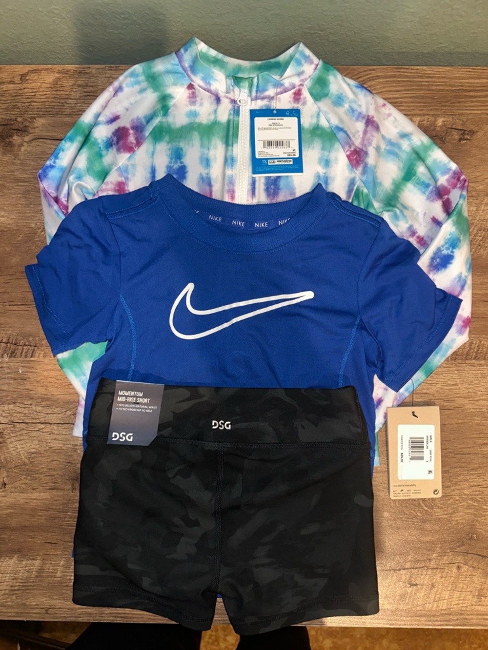 Nike and DSG girls bundle. Shirts and shorts